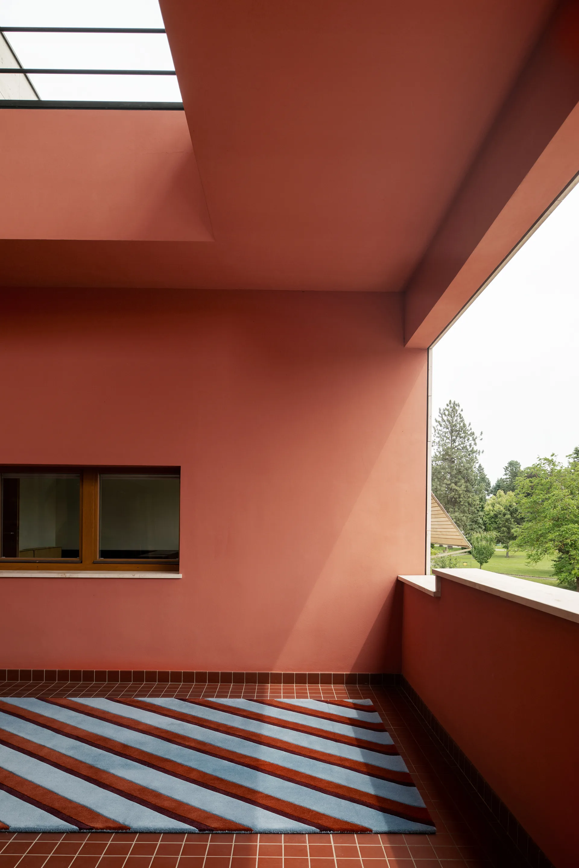 Teklan Diagonal ullmatta, Sky, 180x270 cm Layered