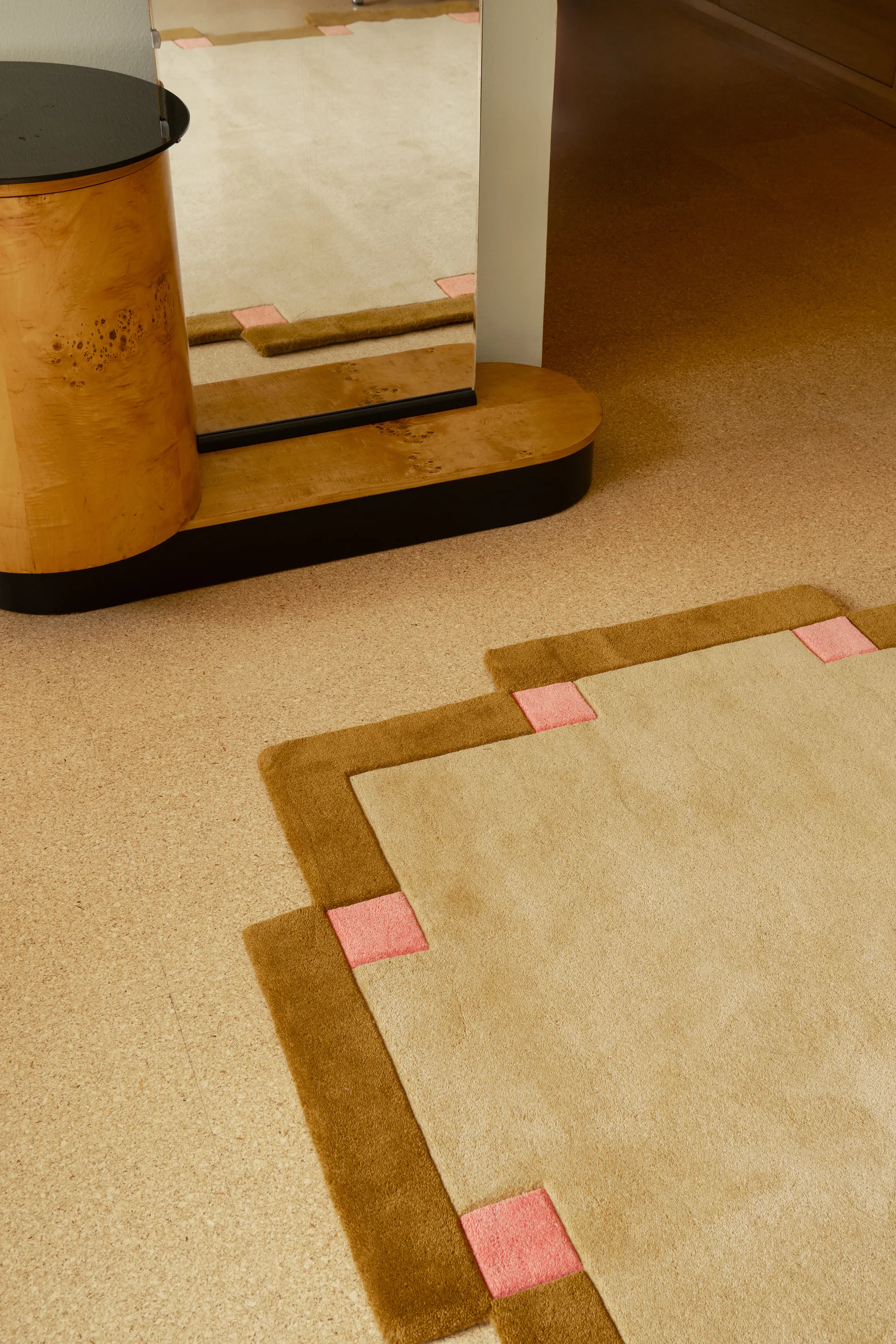 Teklan Fregio ullmatta, Butter blossom, 180x270 cm Layered