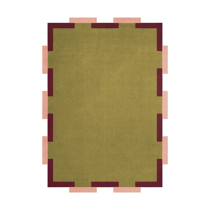 Teklan Fregio ullmatta - Olive blush, 180x270 cm - Layered