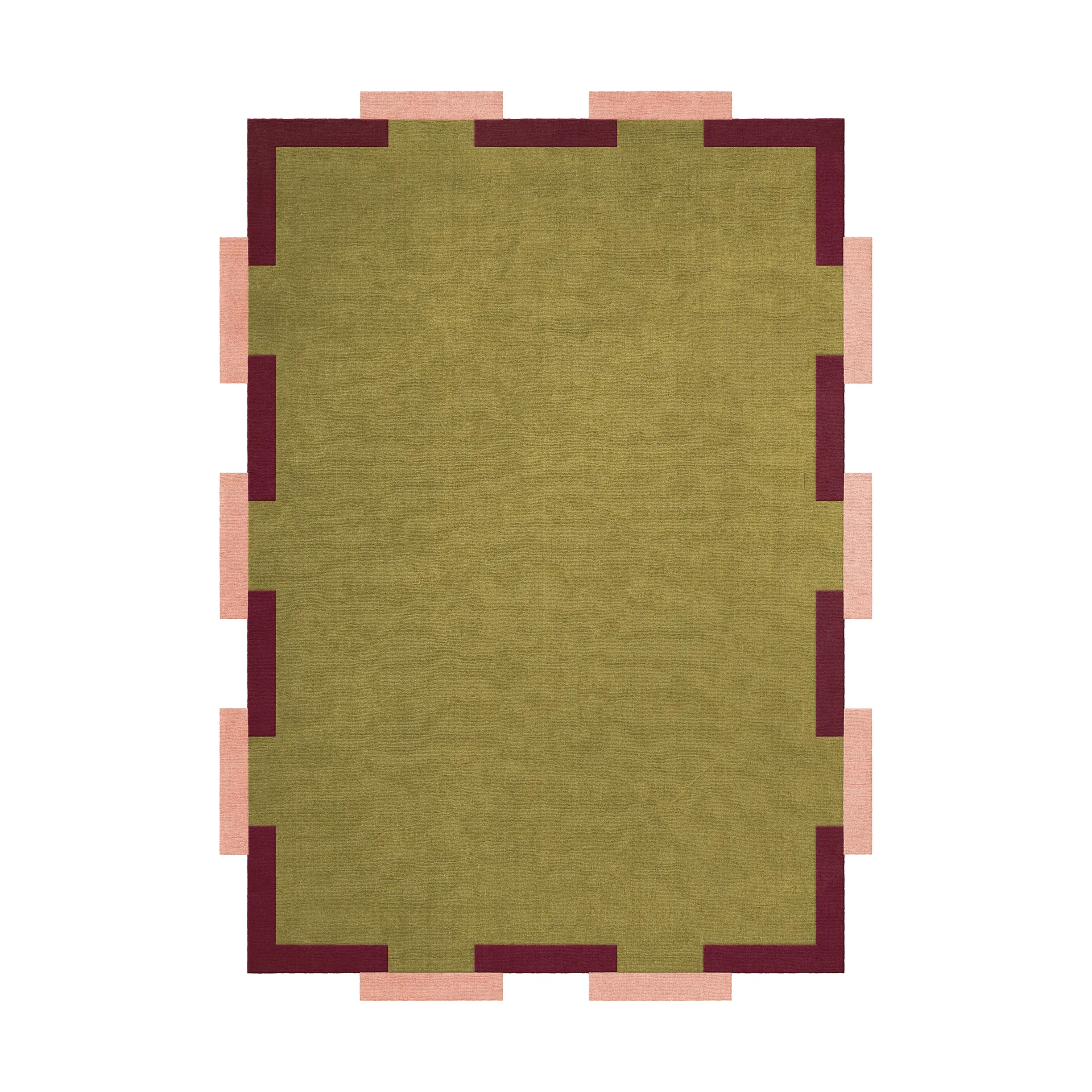 Teklan Fregio ullmatta, Olive blush, 300x400 cm Layered