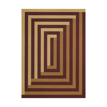 Teklan Labyrinth ullmatta - Mulberry sand, 300x400 cm - Layered