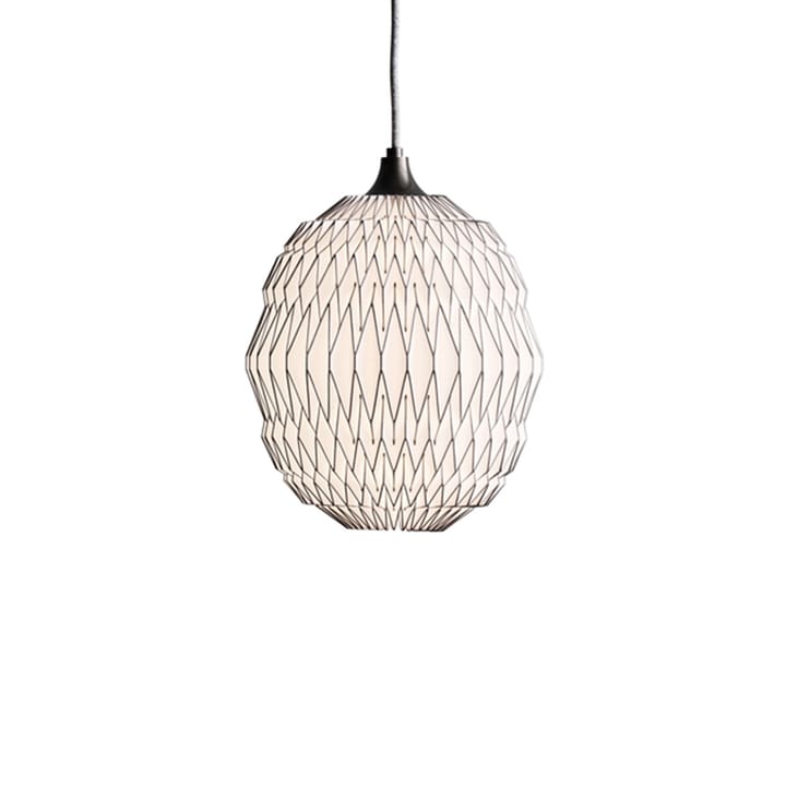 Caleo pendel - white/bronze, small, stripes - Le Klint