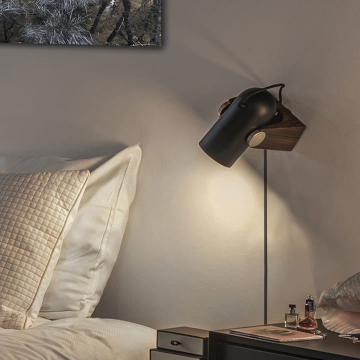 Carronade bordslampa, Svart/valnöt-aluminium/mässing Le Klint