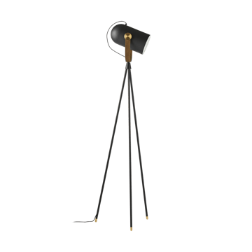 Carronade II golvlampa - Svart-rökt ek - Le Klint