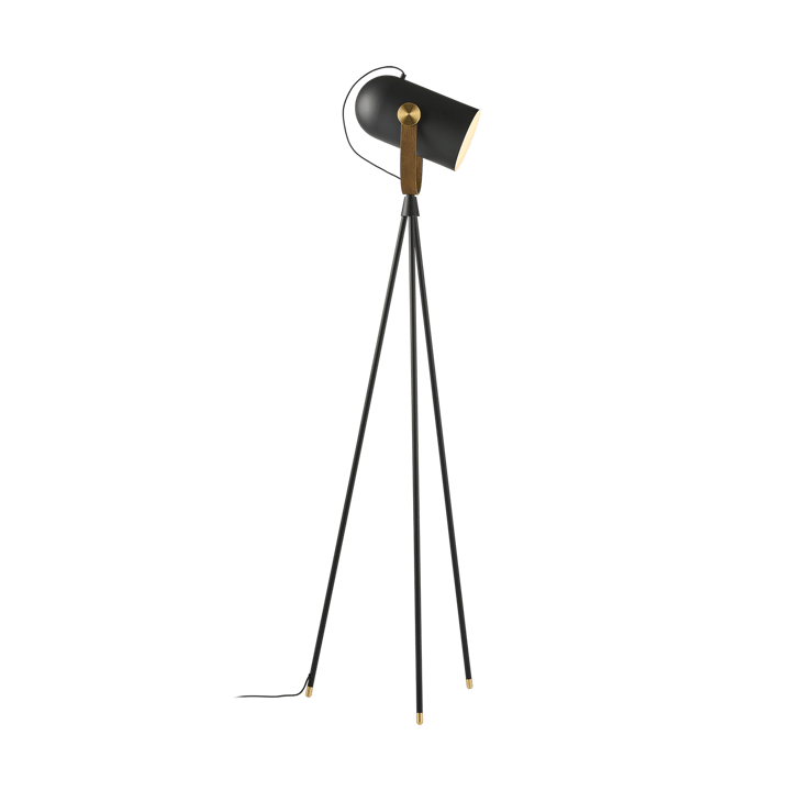 Carronade II golvlampa, Svart-rökt ek Le Klint