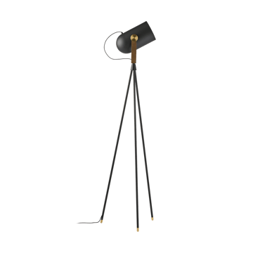 Carronade II golvlampa - Svart-rökt ek - Le Klint