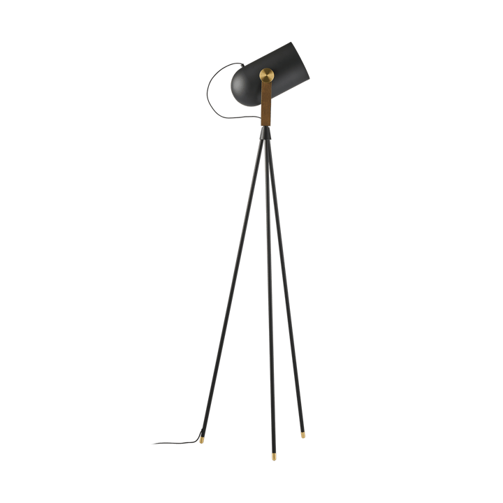 Carronade II golvlampa, Svart-rökt ek Le Klint