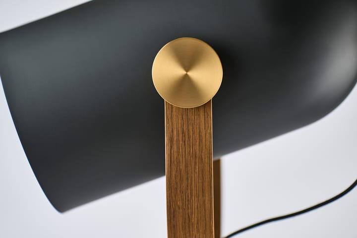 Carronade II golvlampa, Svart-rökt ek Le Klint