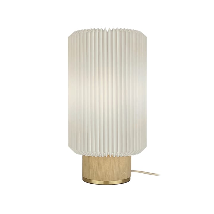 Cylinder 382 bordslampa - vit, medium, lampfot ljus ek - Le Klint
