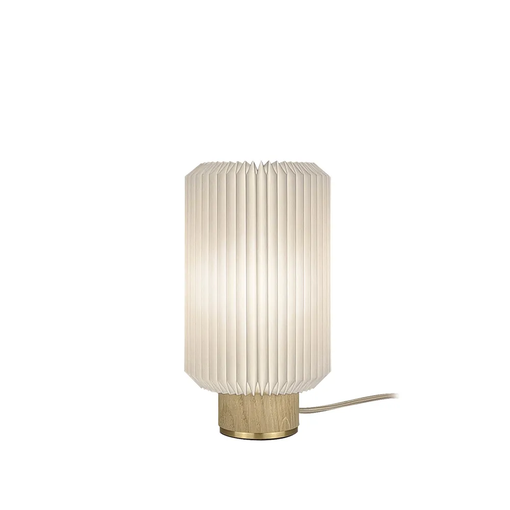 Cylinder 382 bordslampa, vit, small, lampfot ljus ek Le Klint