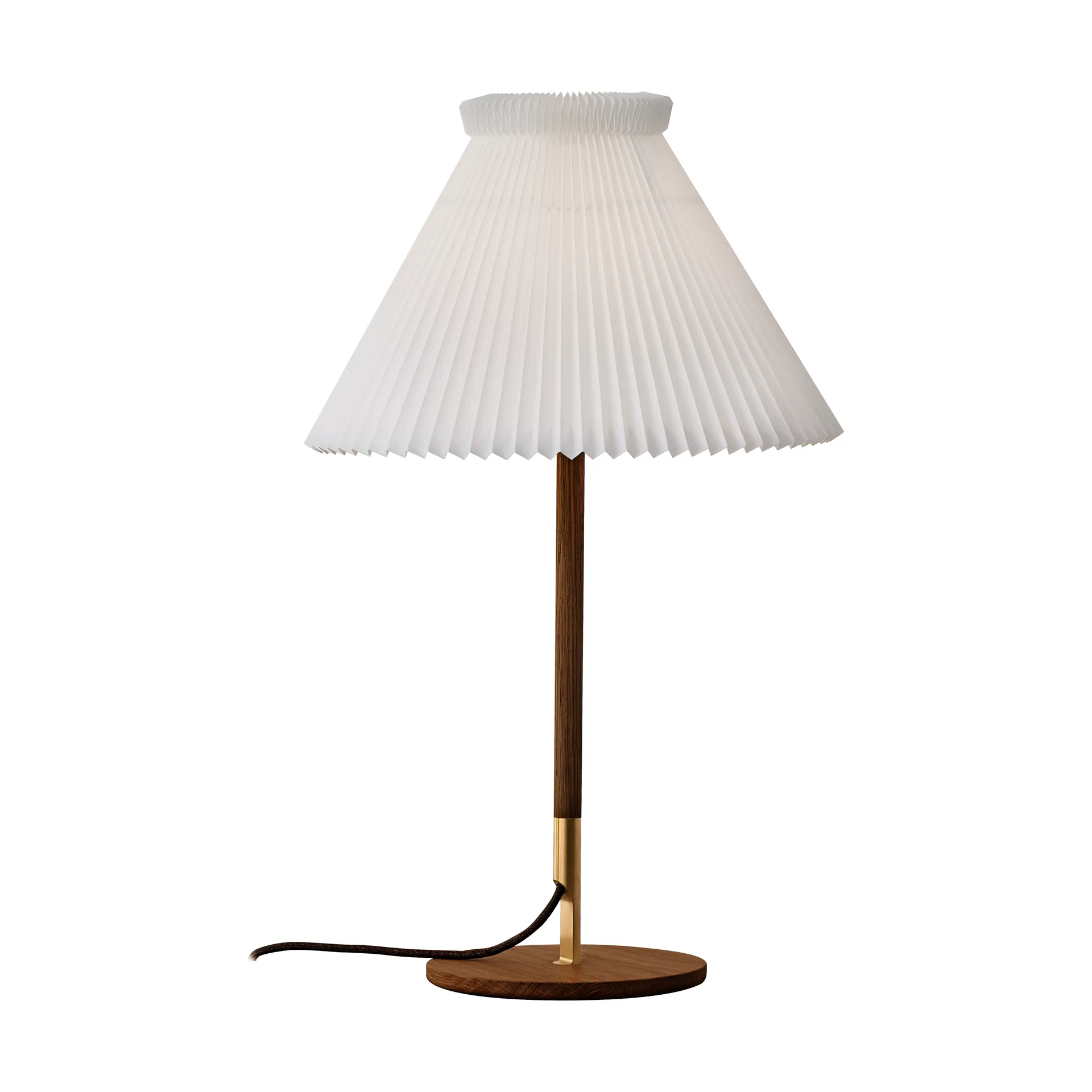 LK80 borslampa 70 cm, Smoked oak-brass Le Klint