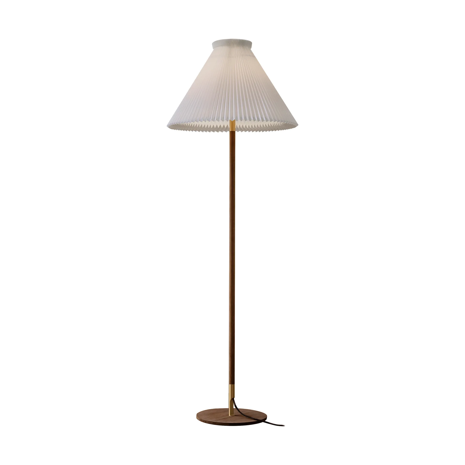 LK80 golvlampa 160 cm, Smoked oak-brass Le Klint
