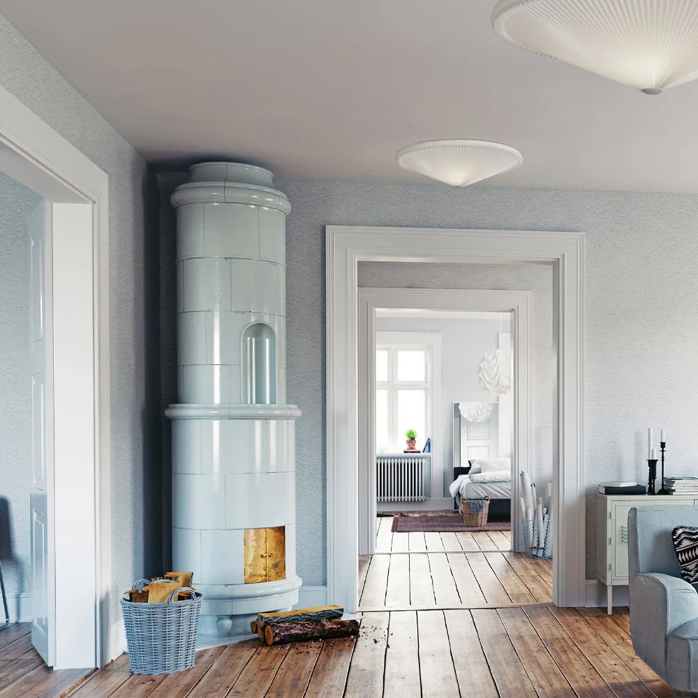 Model 26 plafond, White, Ø70, papper Le Klint