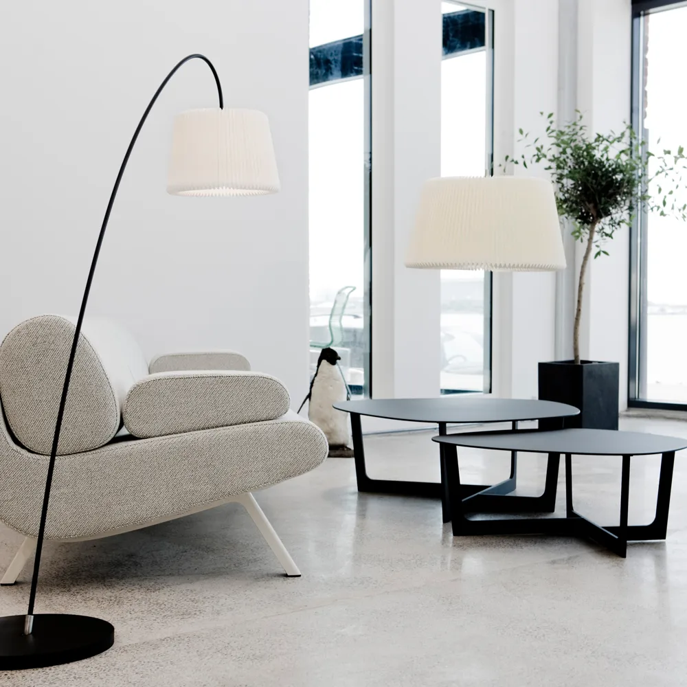 Snowdrop 120L pendel, vit, plast skärm Le Klint