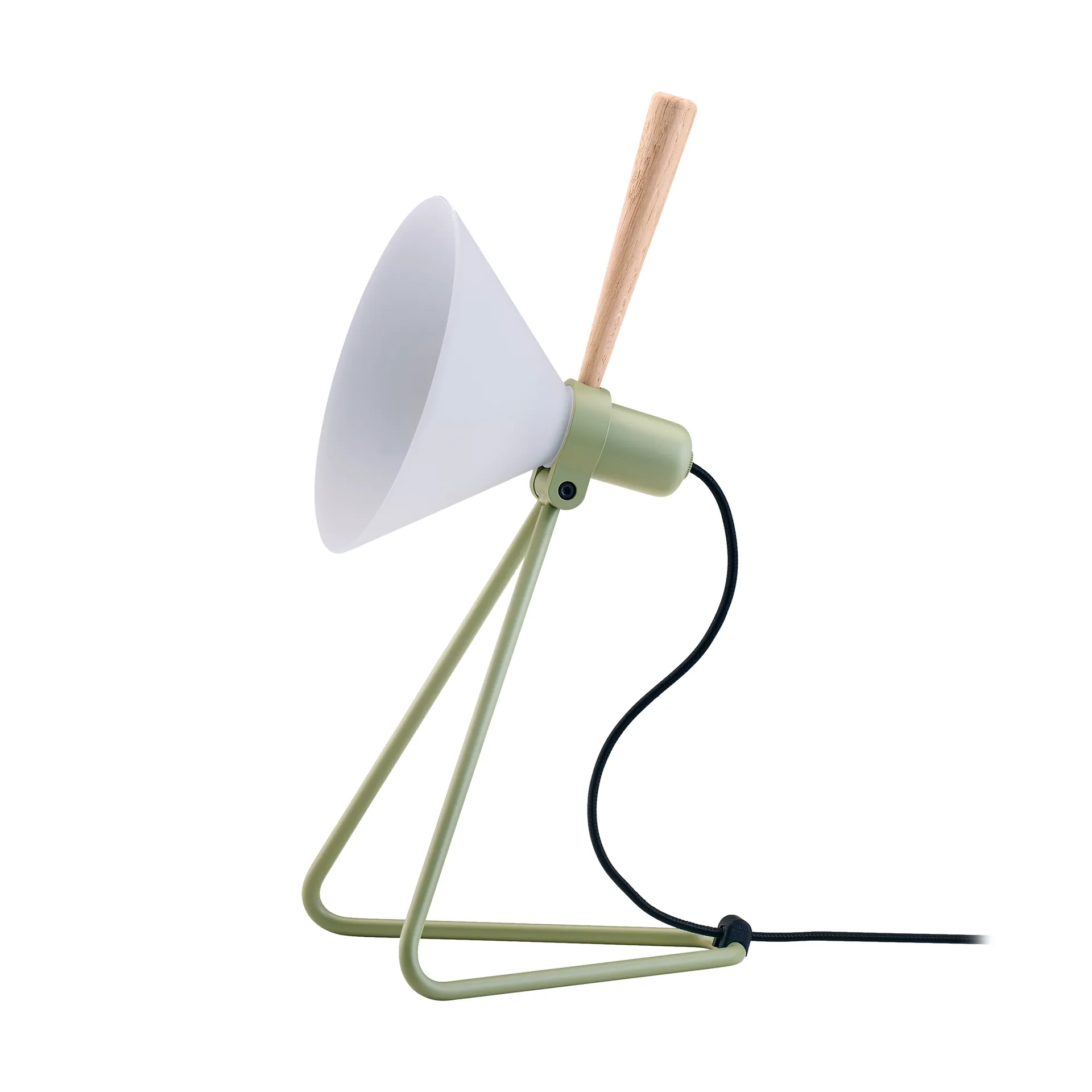 Spot vägg/bordslampa, Olive green-oak Le Klint