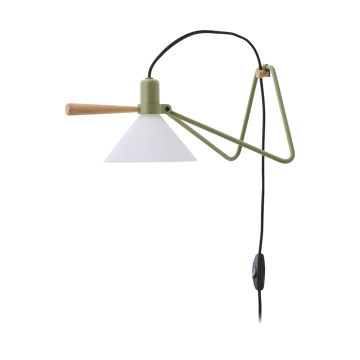 Spot vägg/bordslampa - Olive green-oak - Le Klint