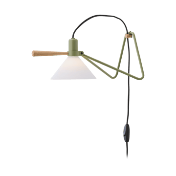 Spot vägg/bordslampa - Olive green-oak - Le Klint