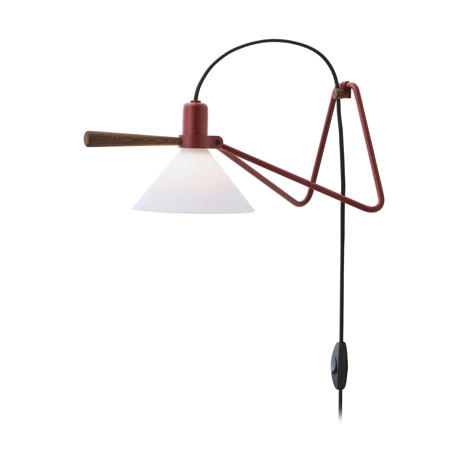 Spot vägg/bordslampa, Oxide red-smoked oak Le Klint