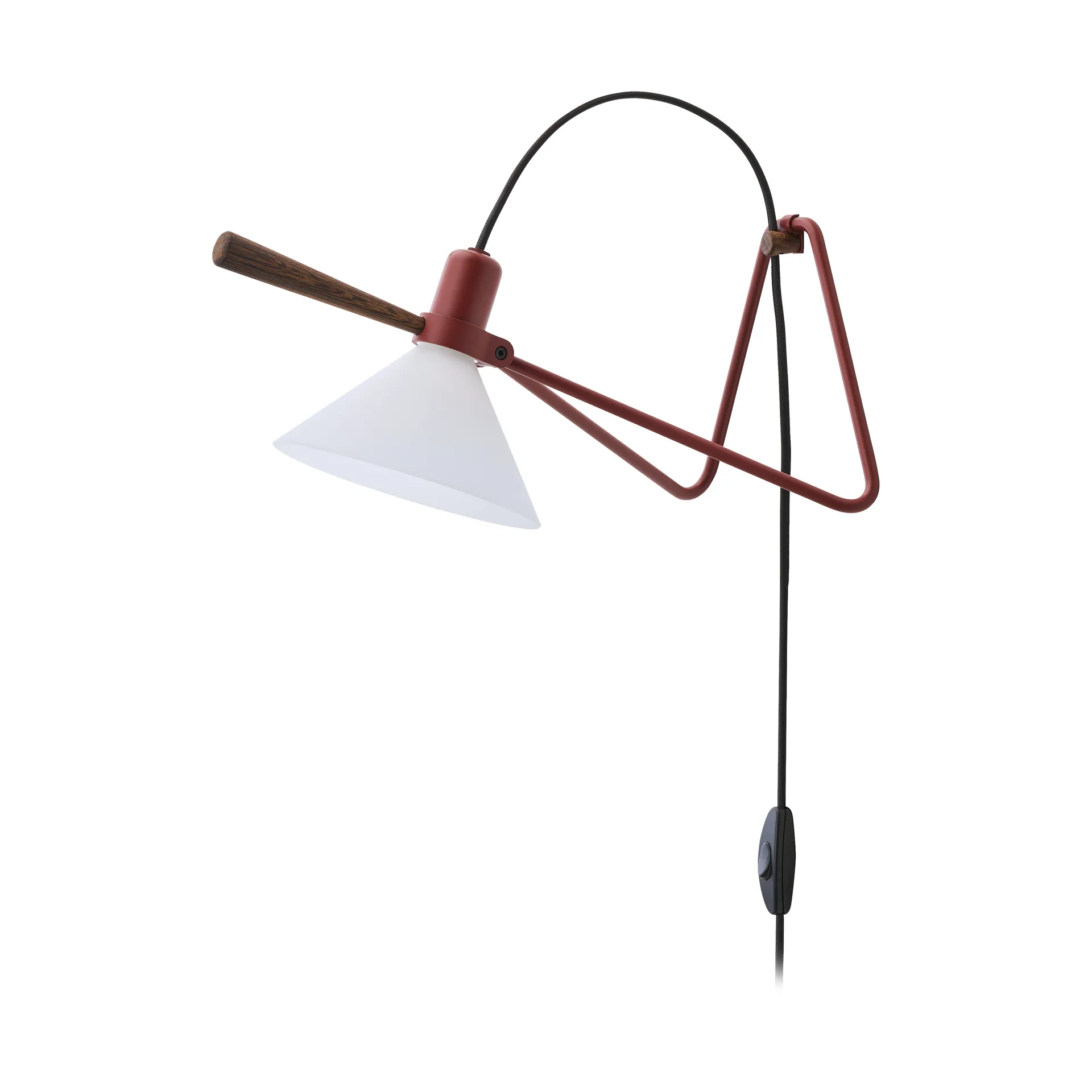 Spot vägg/bordslampa, Oxide red-smoked oak Le Klint