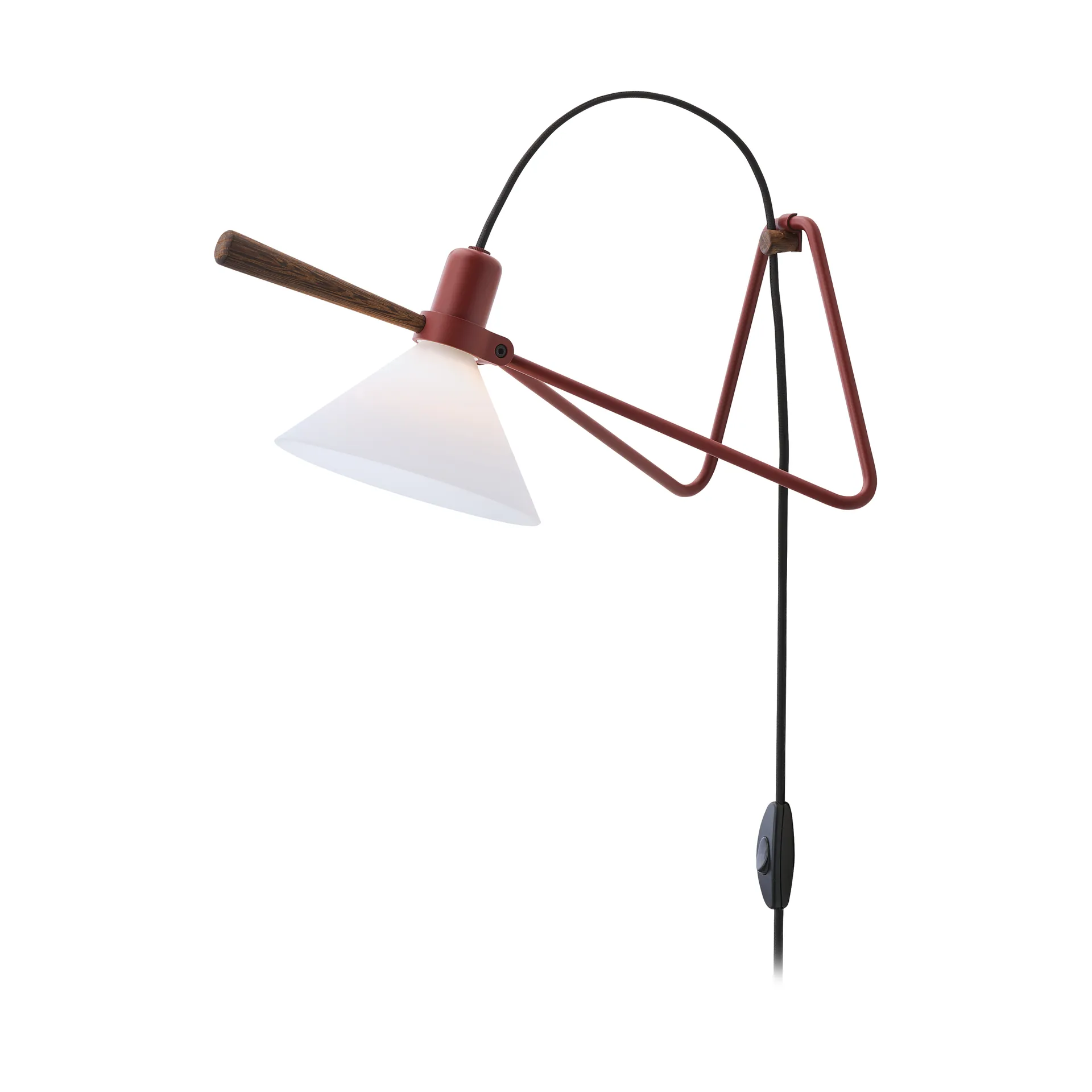 Spot vägg/bordslampa, Oxide red-smoked oak Le Klint