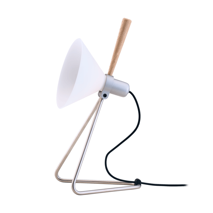 Spot vägg/bordslampa, Steel silver-oak Le Klint