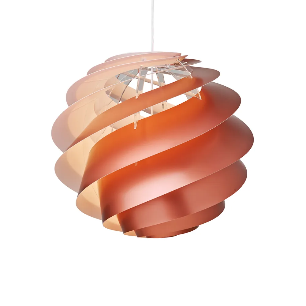 Le Klint Swirl 3M pendel koppar, metallic, vit insida