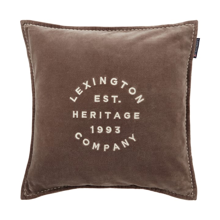 1993 Logo Velvet kuddfodral 50x50 cm, Brown Lexington
