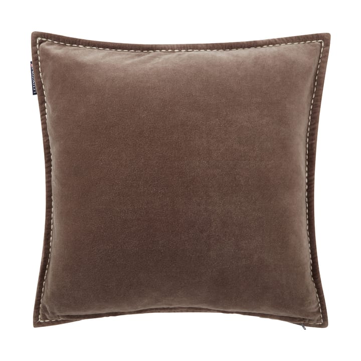 1993 Logo Velvet kuddfodral 50x50 cm, Brown Lexington