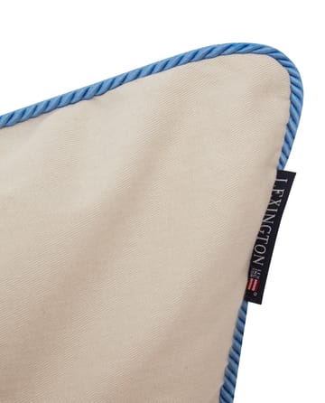 Beach Club Embroidered kuddfodral 50x50 cm - Beige-blå - Lexington