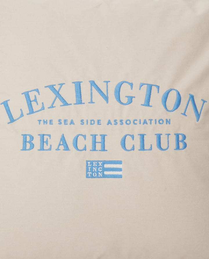 Beach Club Embroidered kuddfodral 50x50 cm, Beige-blå Lexington