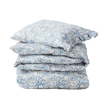 Blue Floral Printed Cotton Sateen bäddset - 50x60 cm, 220x220 cm - Lexington