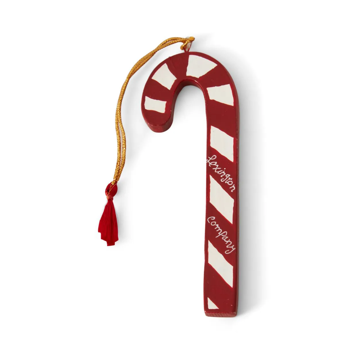Candy Cane Papier Maché julgranshänge, 12 cm Lexington