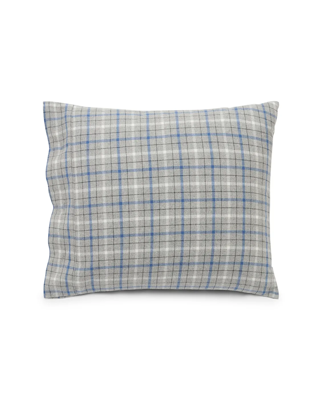 Checked Cotton Flannel örngott 50x60 cm, Gray-blue Lexington