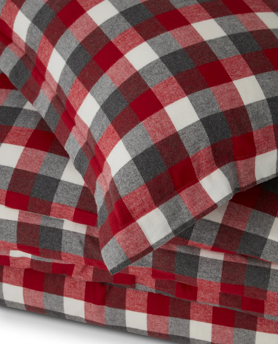 Checked Flannel bäddset, 2x50x60 cm, 220x220 cm Lexington
