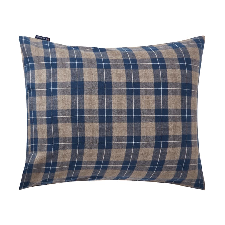 Checked Flannel örngott 50x60 cm, Denim blue-beige Lexington