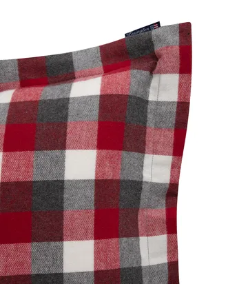 Checked Flannel örngott 50x60 cm - Red-dark grey - Lexington