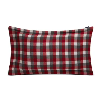 Checked Flannel örngott 50x90 cm - Red-dark grey - Lexington