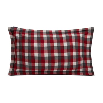 Checked Flannel örngott 50x90 cm - Red-dark grey - Lexington