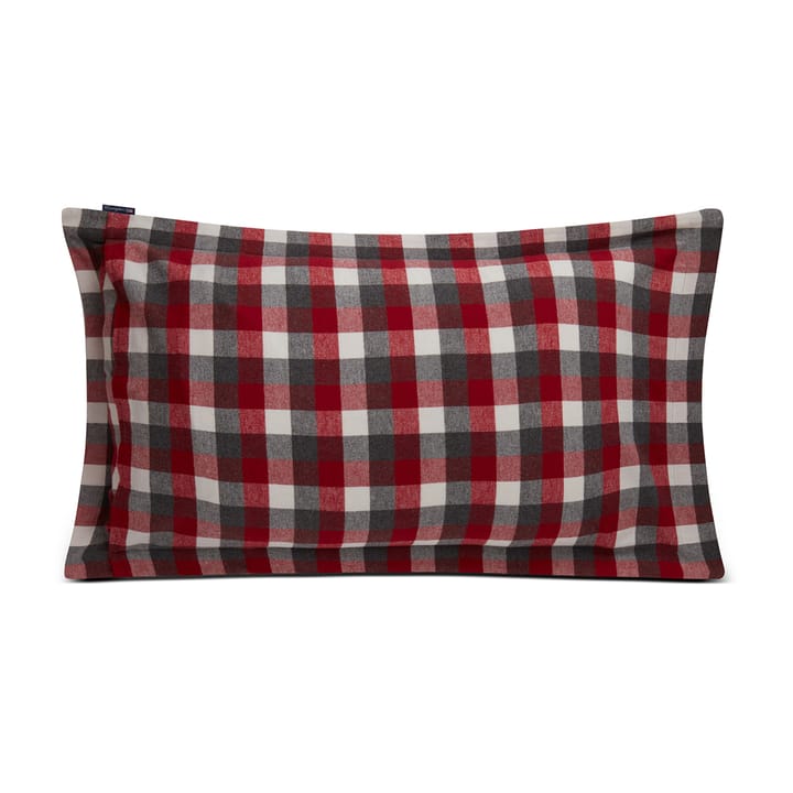 Checked Flannel örngott 50x90 cm, Red-dark grey Lexington