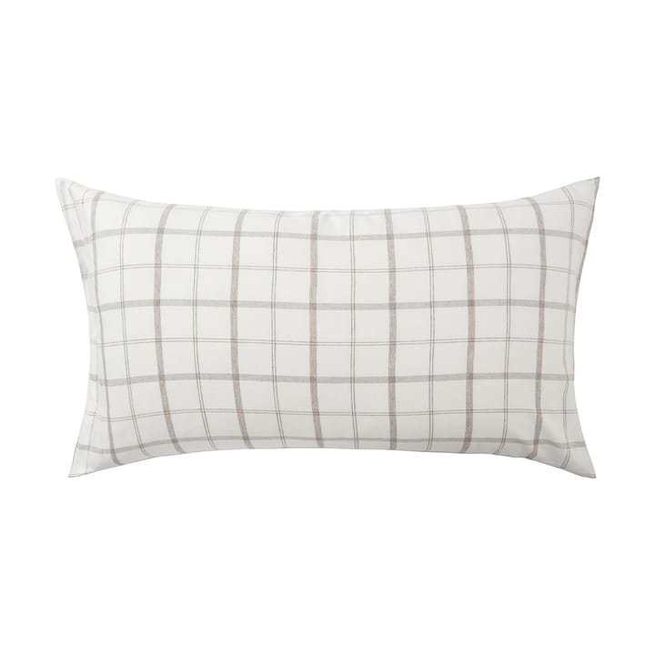 Checked Flannel örngott 50x90 cm, White-brown Lexington