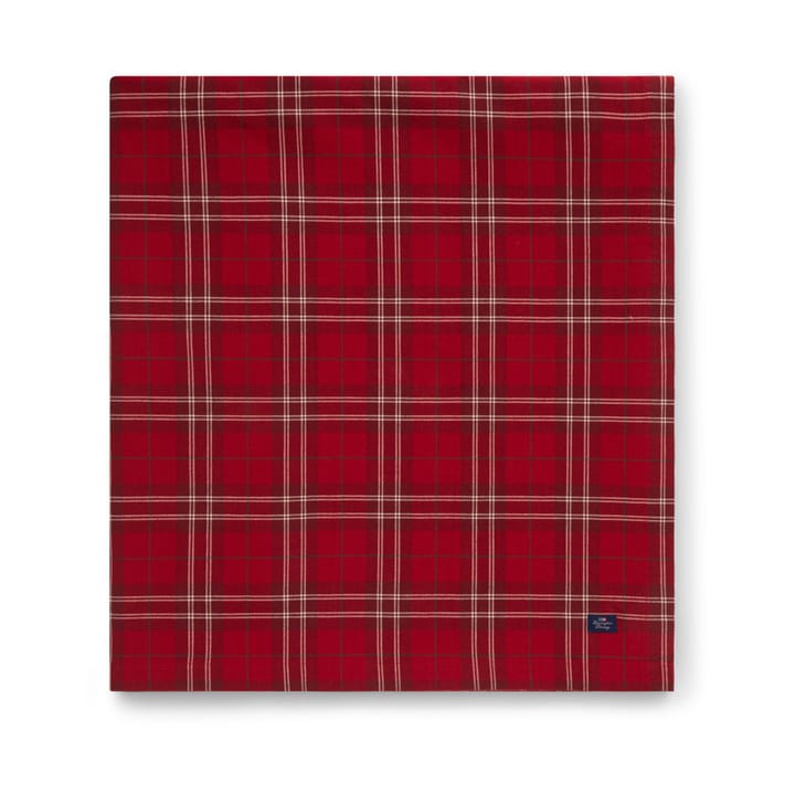 Checked Organic Cotton Oxford bordsduk 150x250 cm, Red-beige-green Lexington