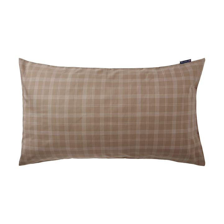 Checked Pin Point Oxford örngott 50x90 cm, Brown Lexington