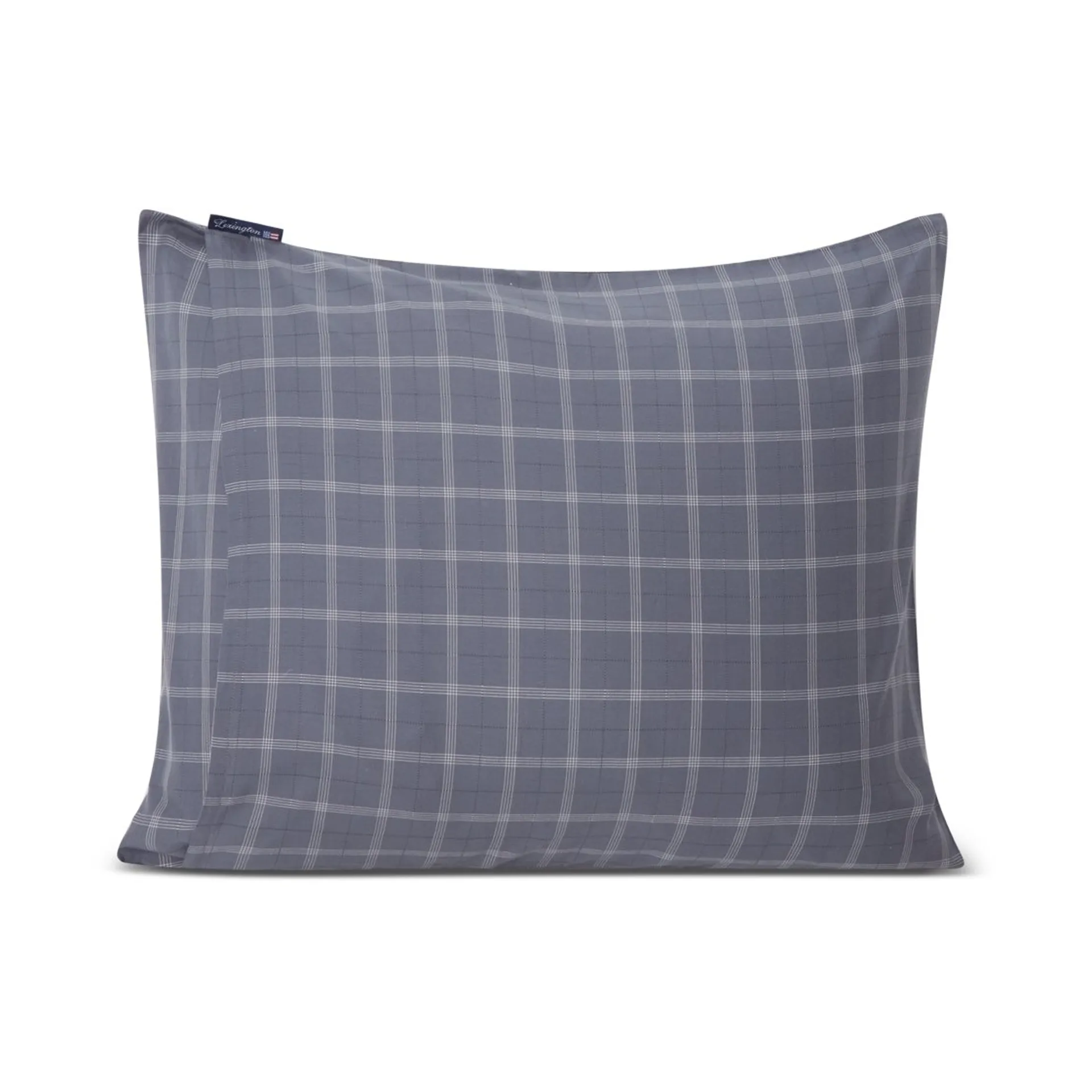 Checked Pinpoint Oxford örngott 50x60 cm, Dove Lexington