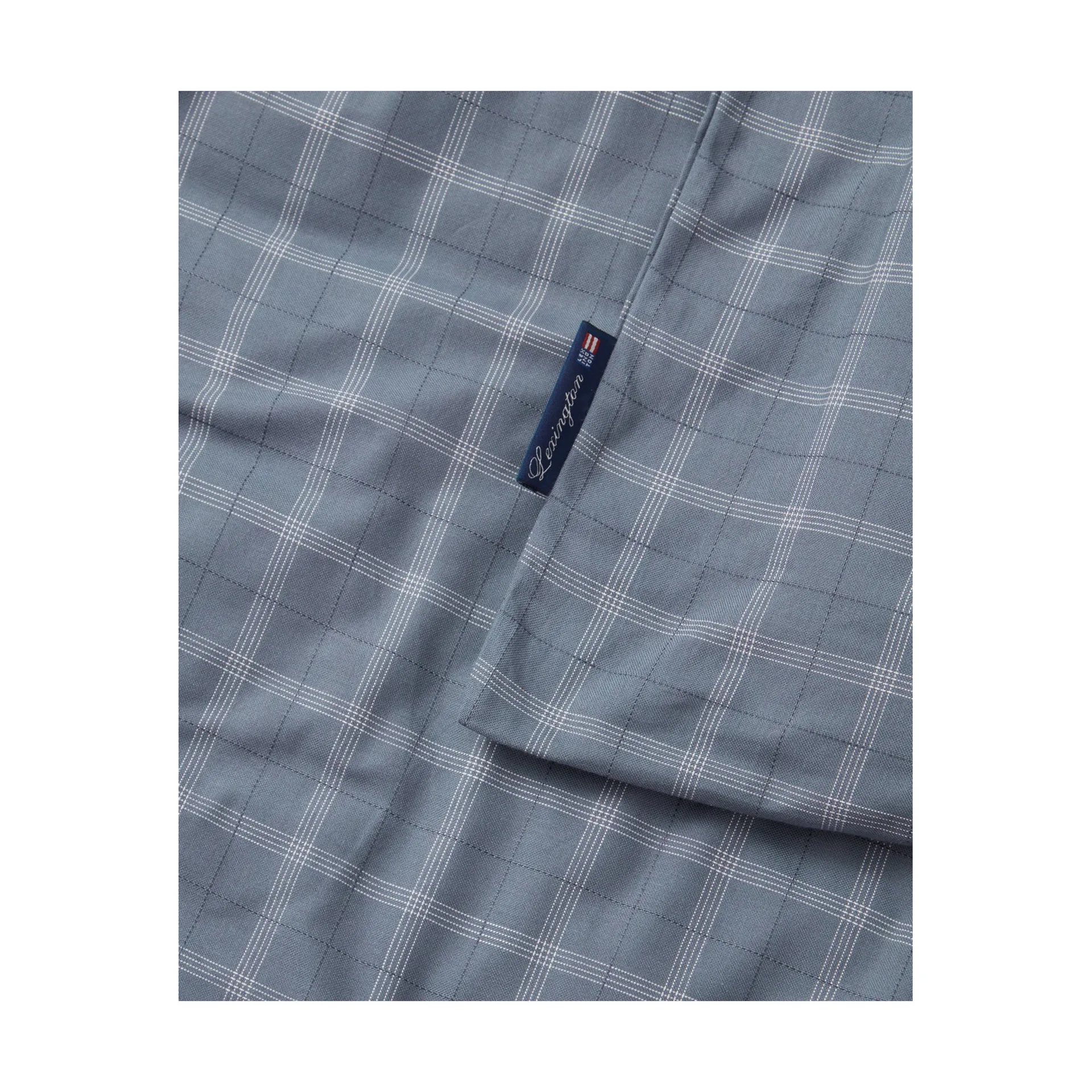 Checked Pinpoint Oxford påslakan 150x210 cm, Dove Lexington