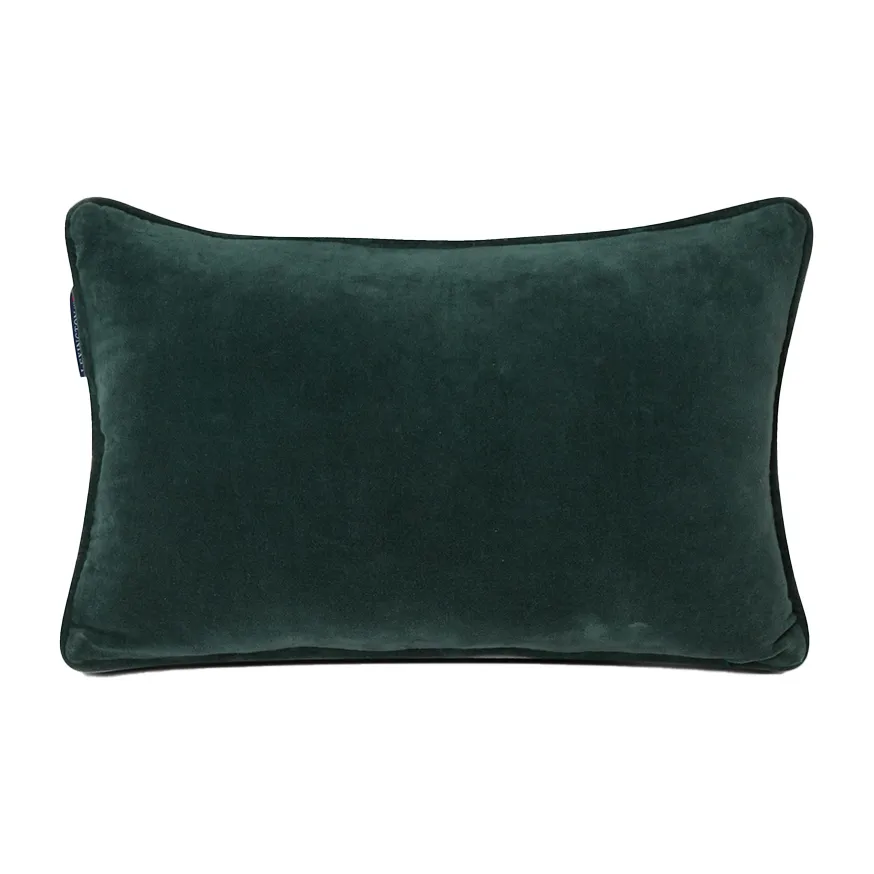 Christmas Cotton Velvet kudde 30x50 cm, Green Lexington