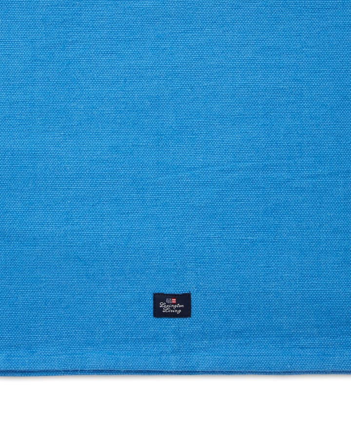 Cotton Jute Runner with Side Stripes 50x250 cm, Blå-vit Lexington