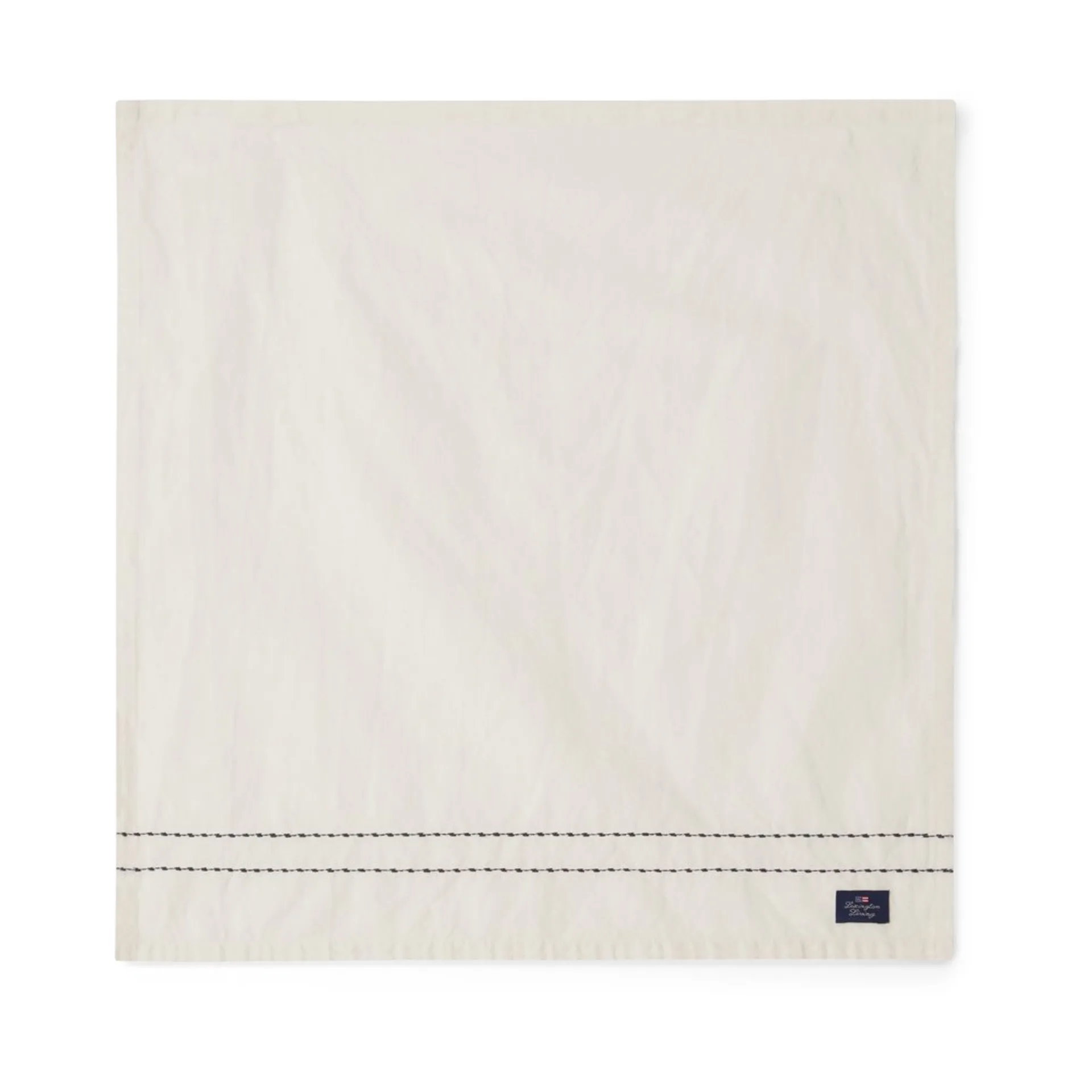 Cotton Linen tygservett stitches 50x50 cm, Off-white Lexington