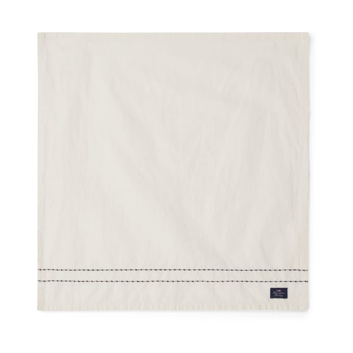 Cotton Linen tygservett stitches 50x50 cm - Off-white - Lexington