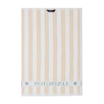Cotton Terry Logo kökshandduk 50x70 cm - Light beige-white-green - Lexington