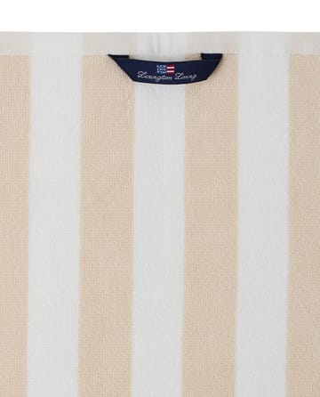Cotton Terry Logo kökshandduk 50x70 cm - Light beige-white-green - Lexington